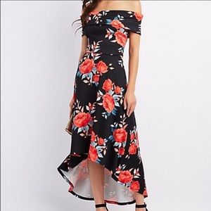 Charlotte Russe NWT Floral Off the Shoulder Dress